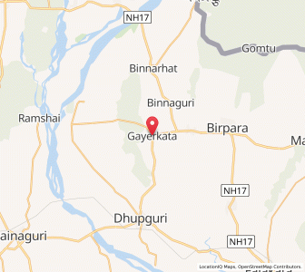 Map of Goyerkata, West Bengal