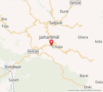 Map of Goyun, Uttarakhand