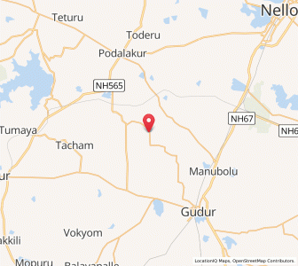 Map of Griddaluru, Andhra Pradesh