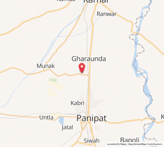 Map of Gudah, Haryana