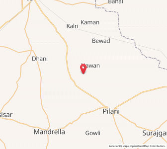 Map of Gudan, Rajasthan