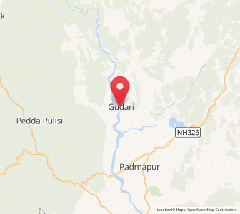 Map of Gudari, Odisha