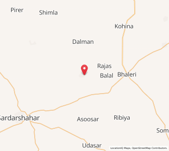 Map of Gudda, Rajasthan