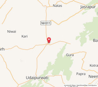 Map of Gudhagaurji, Rajasthan