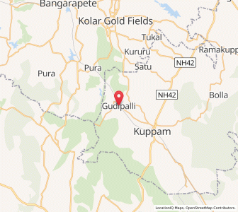 Map of Gudipalle, Karnataka