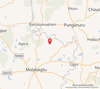 Map of Gudipalli, Karnataka