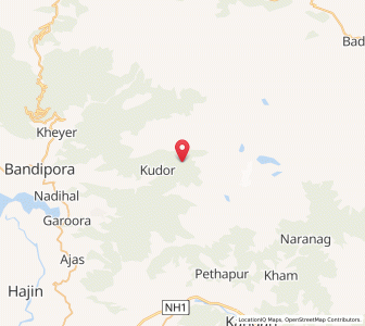Map of Gugurwain, Kashmir
