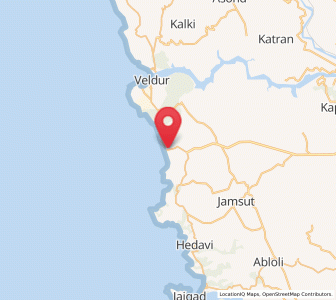 Map of Guhagar, Maharashtra