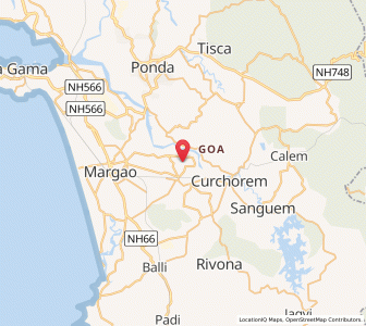 Map of Guirdolim, Goa