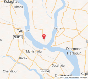 Map of Gujarpur, West Bengal