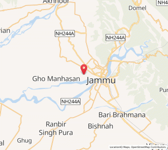 Map of Gujral, Kashmir