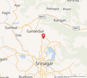 Map of Gulabbagh, Kashmir