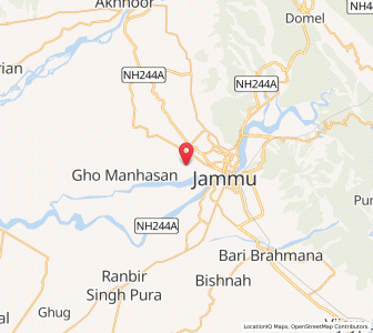Map of Gulame Chak, Kashmir
