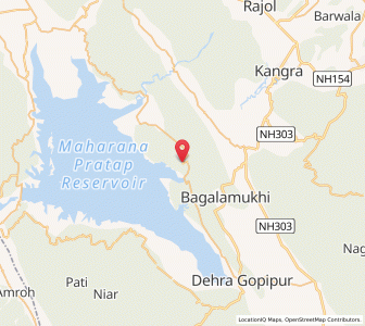 Map of Guler, Himachal Pradesh