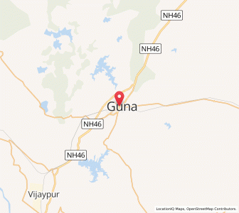 Map of Guna, Madhya Pradesh