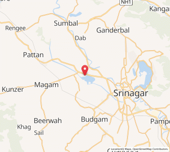 Map of Gund-i-Hasibat, Kashmir