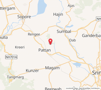 Map of Gund Ibrahim, Kashmir