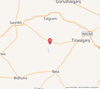 Map of Gundaro, Uttar Pradesh
