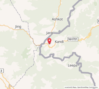 Map of Gundi Saiyidan, Kashmir
