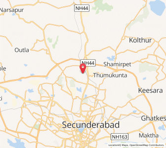 Map of Gundla Pochampalli, Andhra Pradesh