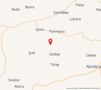 Map of Gundusar, Rajasthan