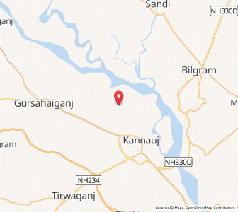 Map of Gunhan, Uttar Pradesh