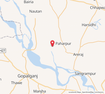 Map of Gunjrauliya, Bihar