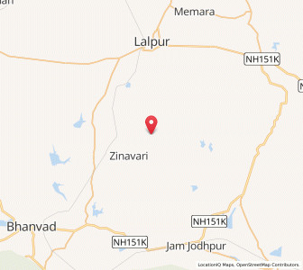 Map of Gunra, Gujarat