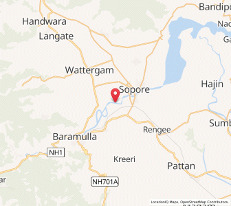 Map of Gur Sir, Kashmir