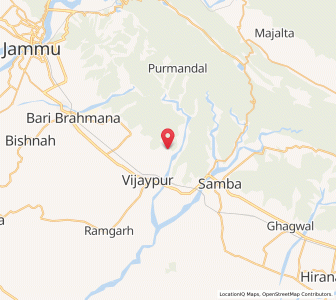 Map of Gura Salathian, Kashmir
