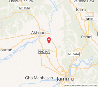 Map of Gura Sango, Kashmir