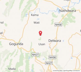Map of Gurach, Rajasthan