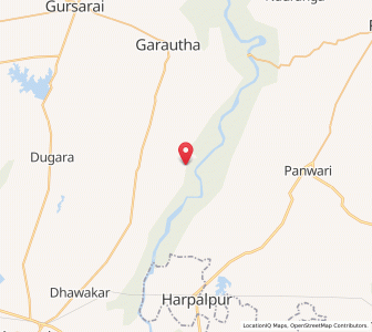 Map of Gurha Jharkhand, Uttar Pradesh