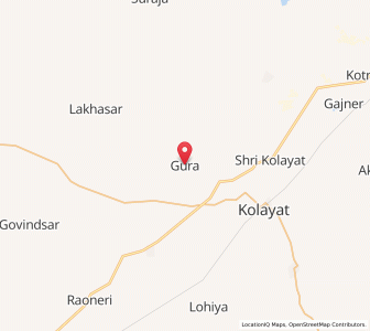 Map of Gurha, Rajasthan