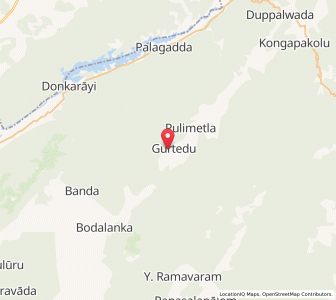 Map of Gurtedu, Andhra Pradesh