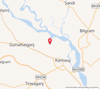 Map of Gusaindaspur, Uttar Pradesh