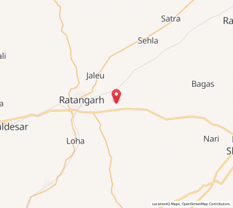 Map of Gusainsar, Rajasthan