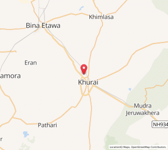 Map of Gutar, Madhya Pradesh