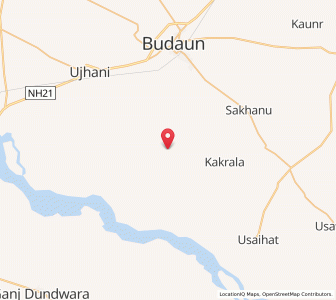 Map of Guthan Nagla, Uttar Pradesh