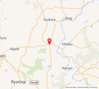 Map of Guttal, Karnataka
