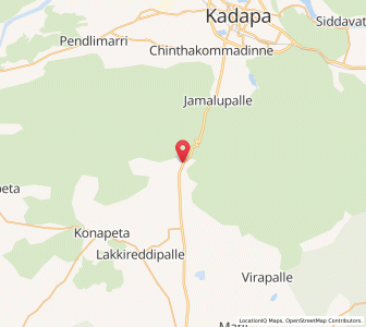 Map of Guvvalacheruvu, Andhra Pradesh