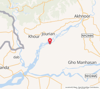 Map of Gwar, Kashmir