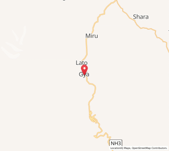 Map of Gya, Kashmir
