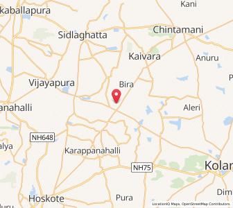 Map of H Cross, Karnataka