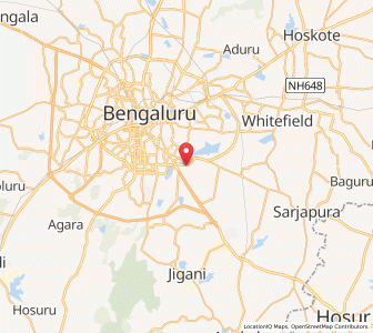 Map of H .S .R Layout B .D .A Complex, Karnataka