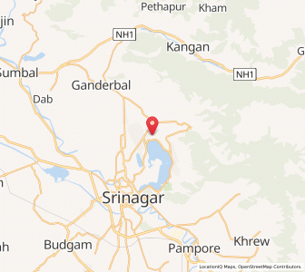 Map of Habak Homher, Kashmir