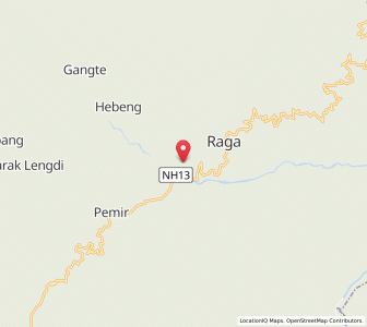 Map of Hachi, Arunachal Pradesh