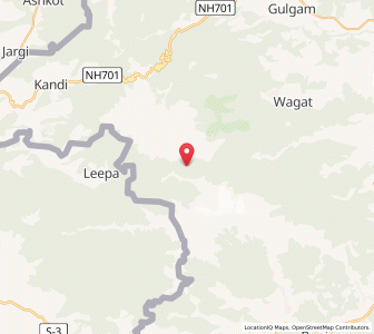 Map of Haddan, Kashmir