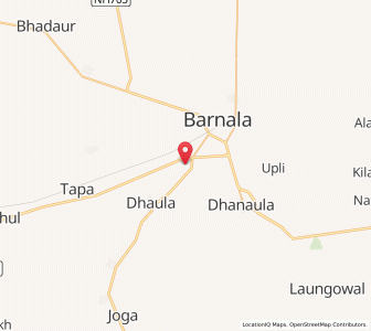 Map of Hadiaya, Punjab