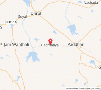Map of Hadmatia, Gujarat